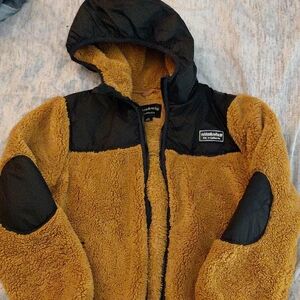OshKosh B'gosh Kids' Tan and Black Sherpa Hoodie